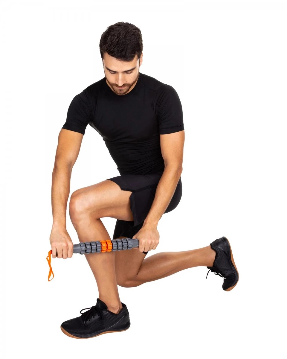 Bastao Vollo De Massagem - unissex - laranja e preto