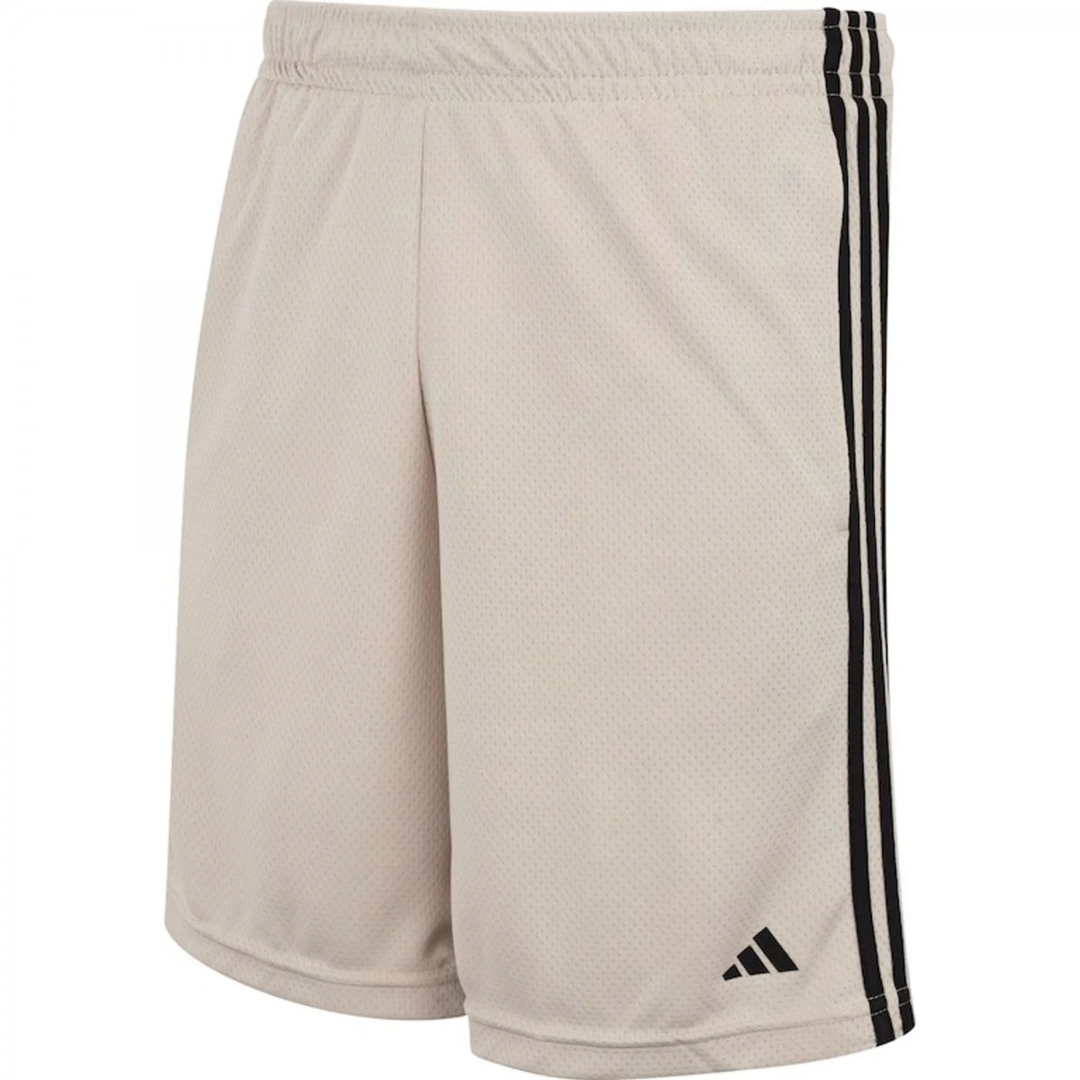 Bermuda Adidas 3 Listras - masculino - bege e preto