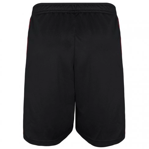 Bermuda Adidas 3 Stripes - masculino - preto e vermelho 