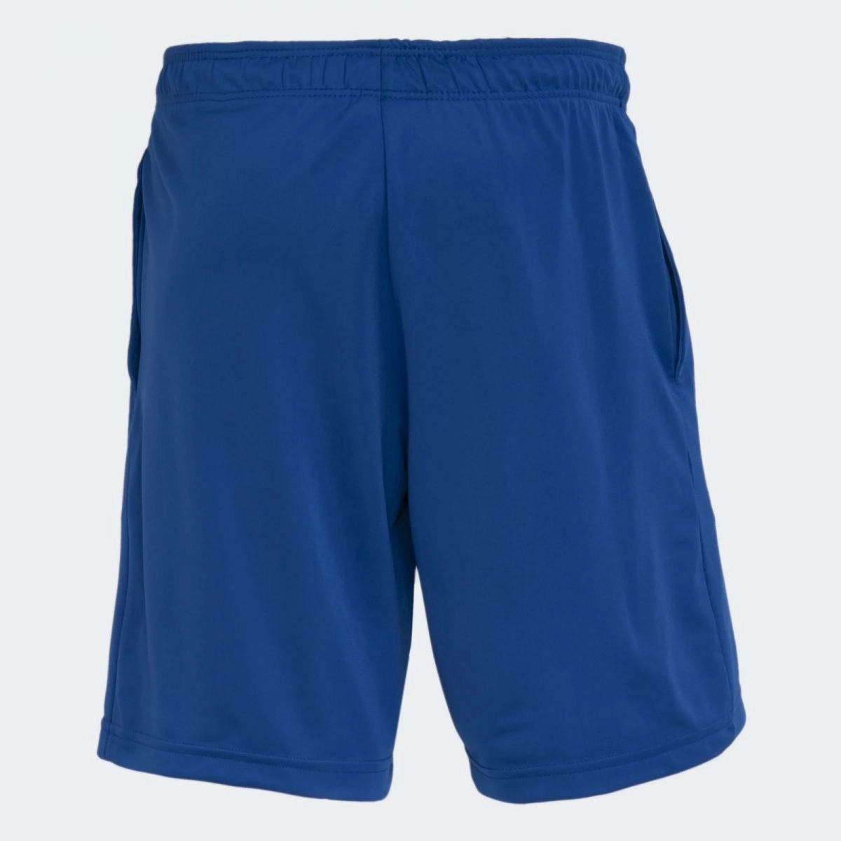 Bermuda Adidas Knit Logo - masculino - azul e branco 