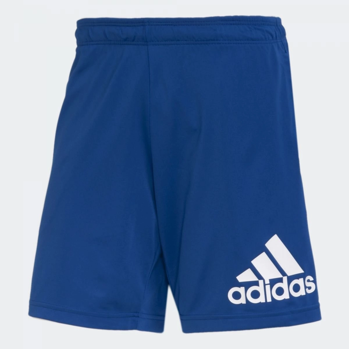 Bermuda Adidas Knit Logo - masculino - azul e branco 