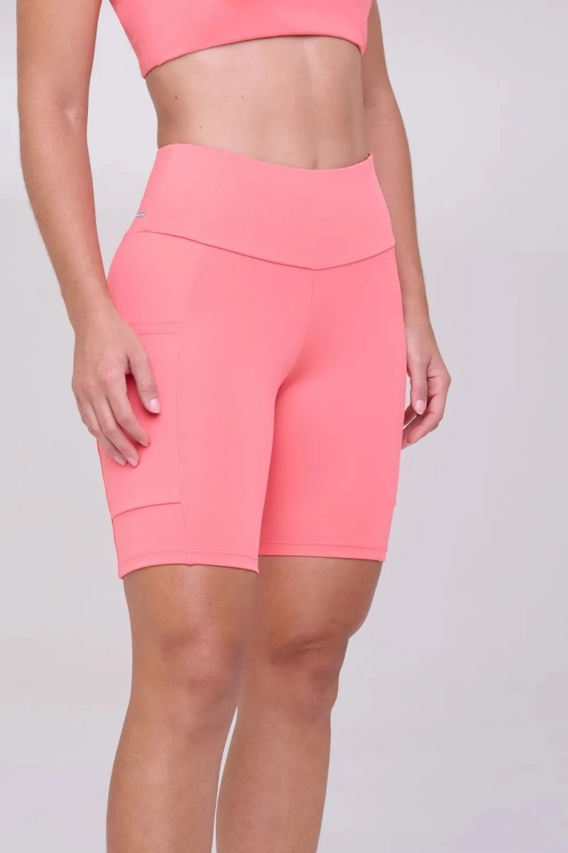 Bermuda Authen Essential Run Stamina - feminino - rosa