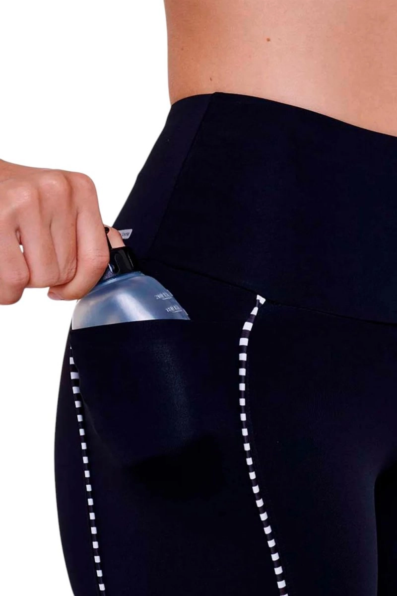 Bermuda Authen Grit Bossa 15cm - feminino - preto