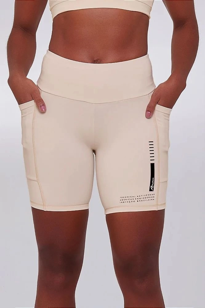 Bermuda Authen Signature Vivacious - feminino - branco off white