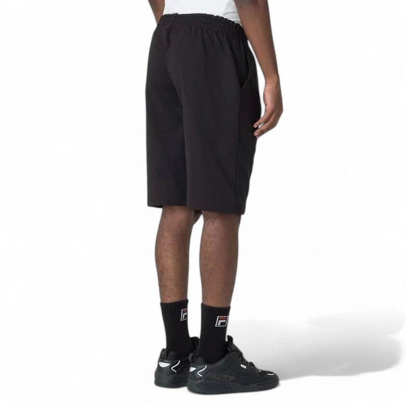 Bermuda Fila Practical Logo Outline Light - masculino - preto e branco