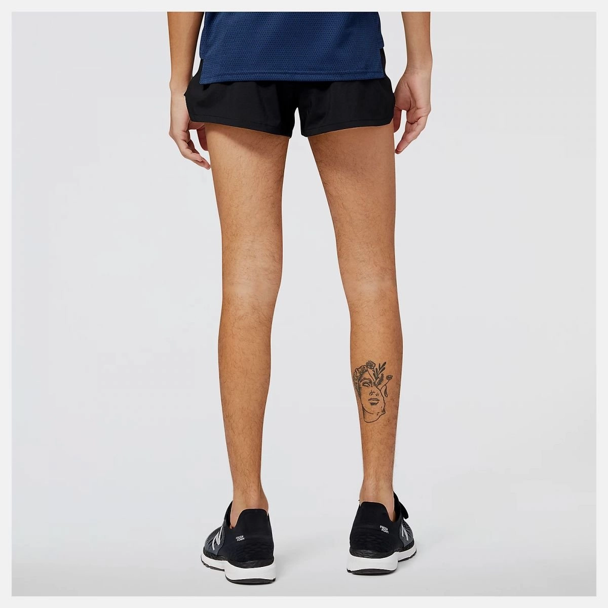 Bermuda New Balance Accelerate Split - masculino - preto e cinza