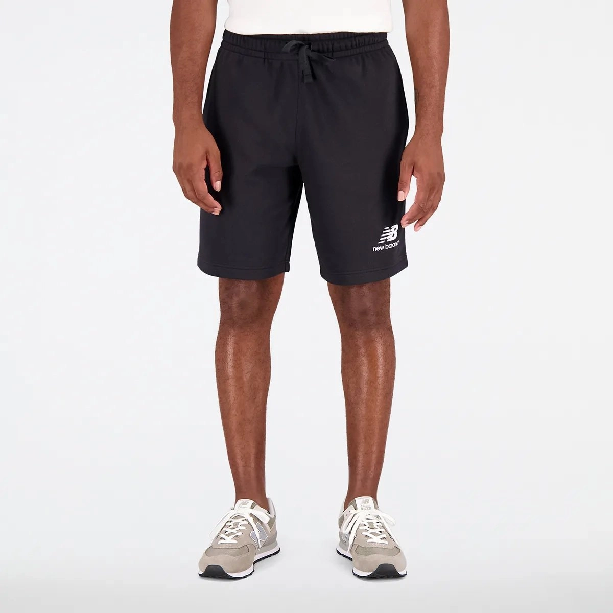 Bermuda New Balance Essentials Basic - masculino - preto e branco