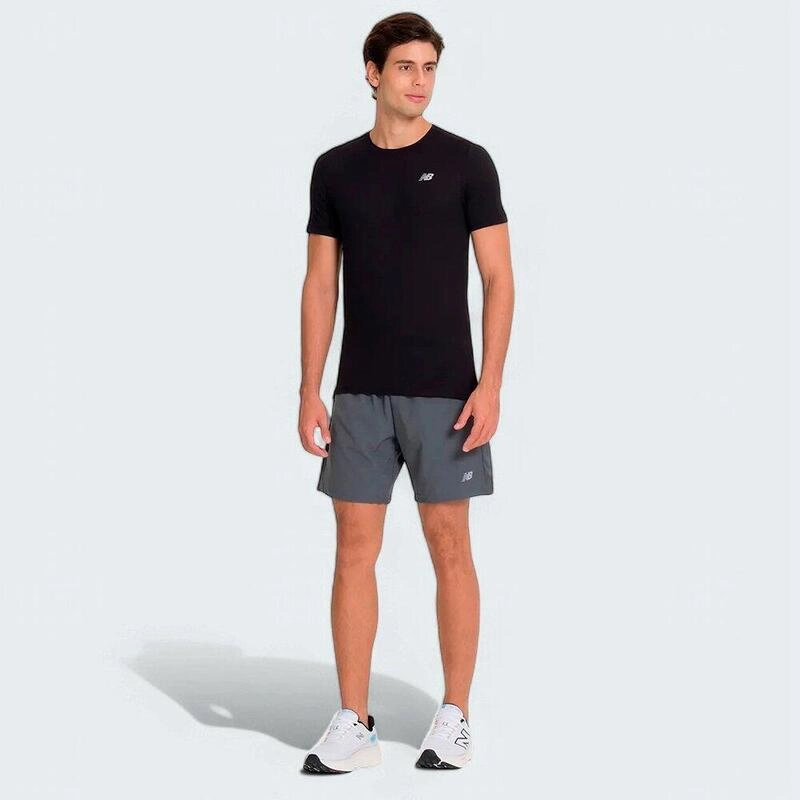 Bermuda New Balance Sport Essentials 7 - masculino - cinza