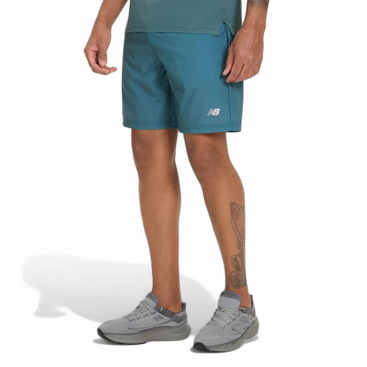 Bermuda New Balance Sport Essentials 7 - masculino - verde escuro