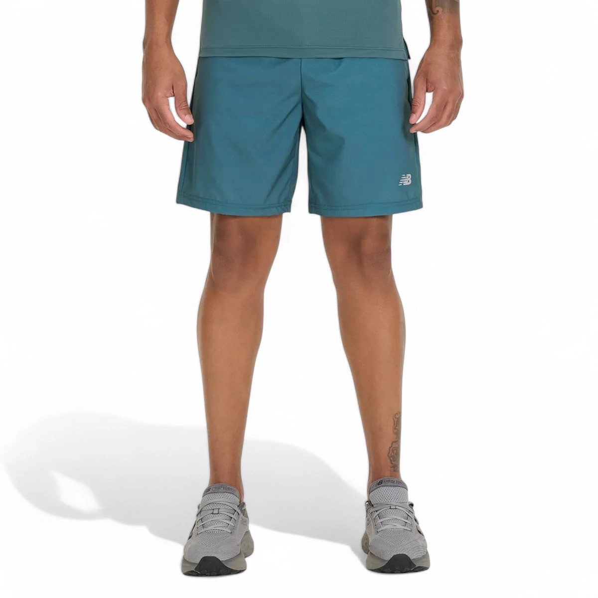 Bermuda New Balance Sport Essentials 7 - masculino - verde escuro