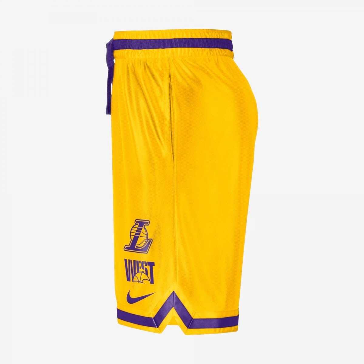 Bermuda Nike Los Angeles Lakers - masculino - amarelo e roxo