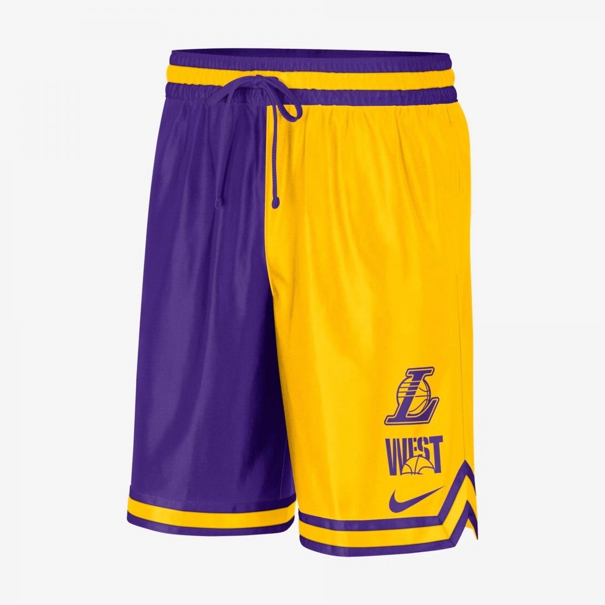 Bermuda Nike Los Angeles Lakers - masculino - amarelo e roxo