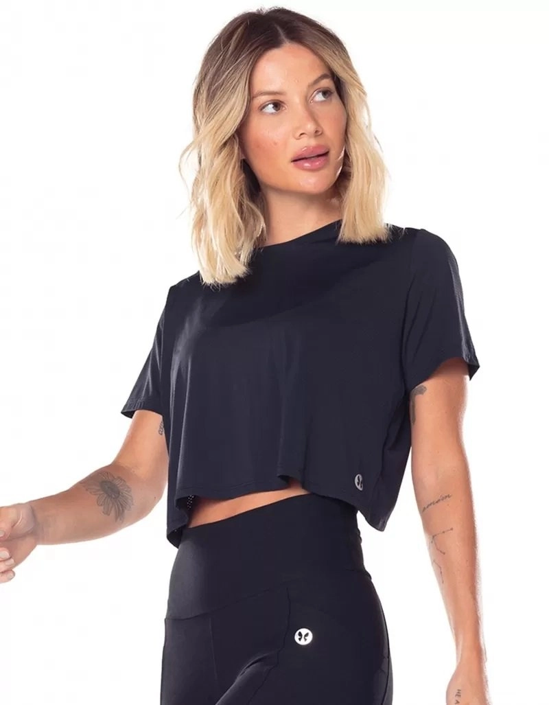 Blusa Vestem Dry Fit Honey - feminino - preto