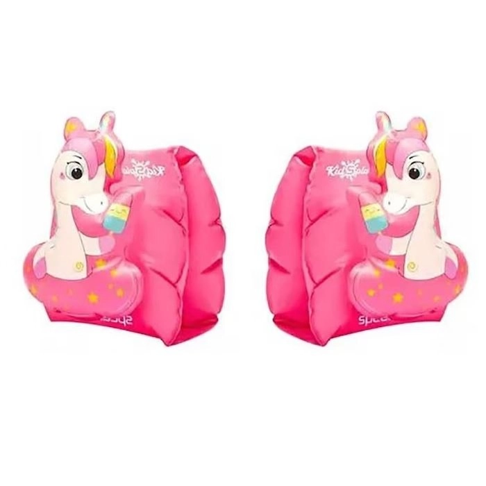 Boia Speedo Kidsplash Unicornio infantil - unissex - branco e rosa
