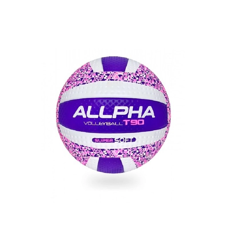 Bola Allpha T90 - unissex - branco e roxo 
