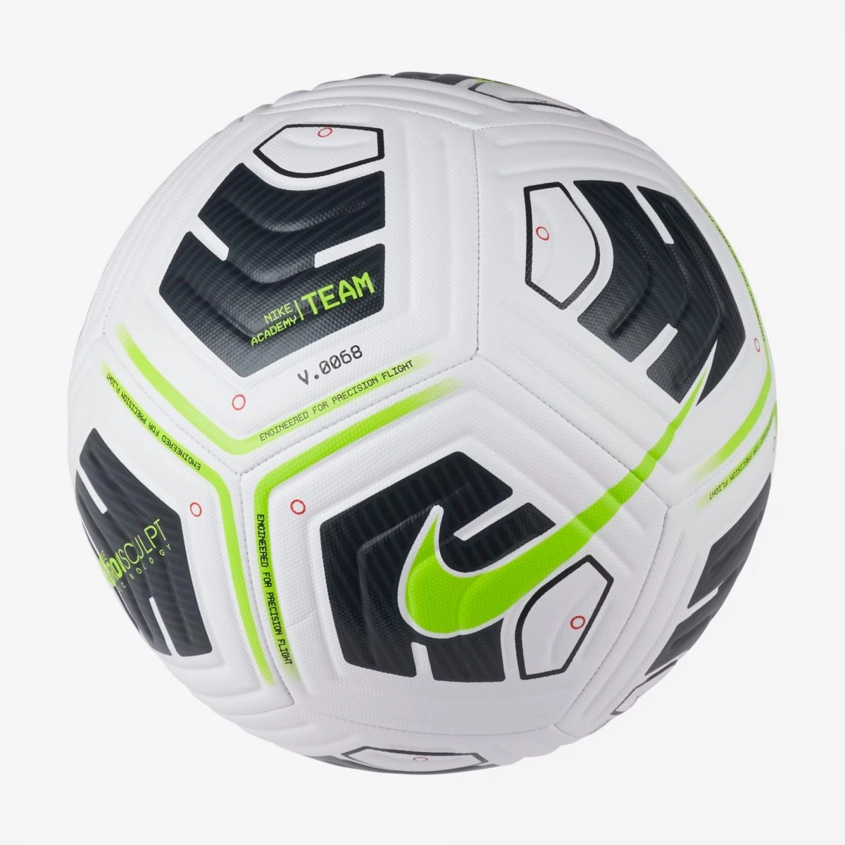 Bola Campo Nike Academy Futebol - unissex - branco e verde