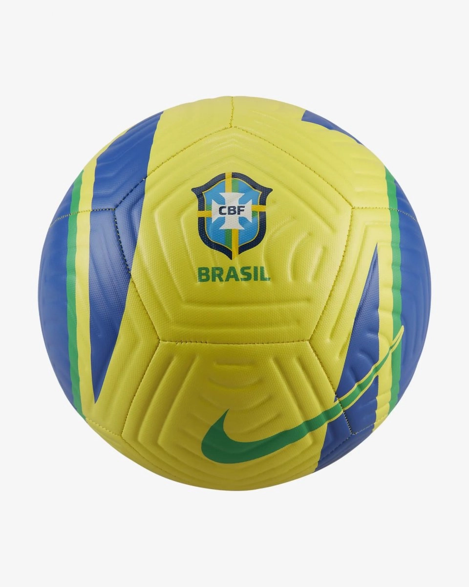 Bola campo Nike Brasil Academy - unissex - amarelo e azul