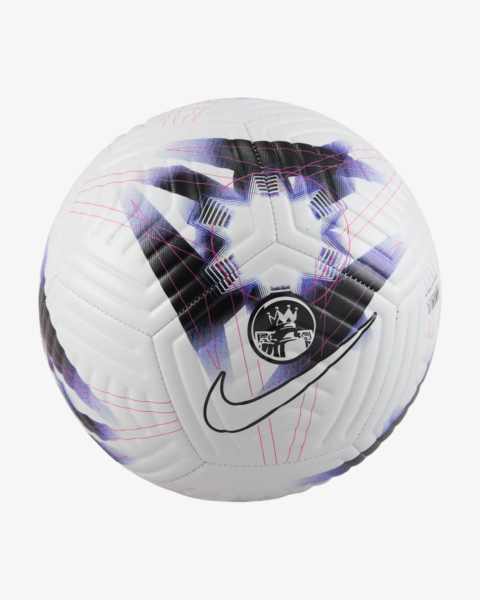 Bola campo Nike Premier League Academy - unissex - branco e roxo
