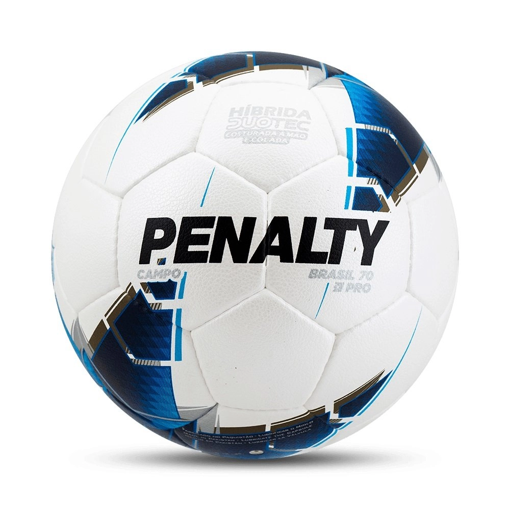 Bola campo Penalty Brasil 70 Pro Xxiii - unissex - branco e azul