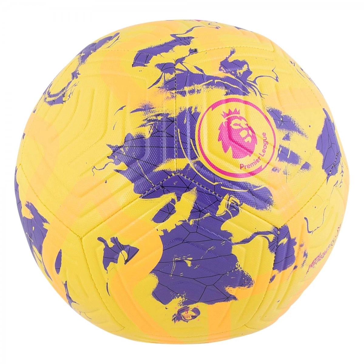Bola Nike Campo Academy - unissex - amarelo e roxo
