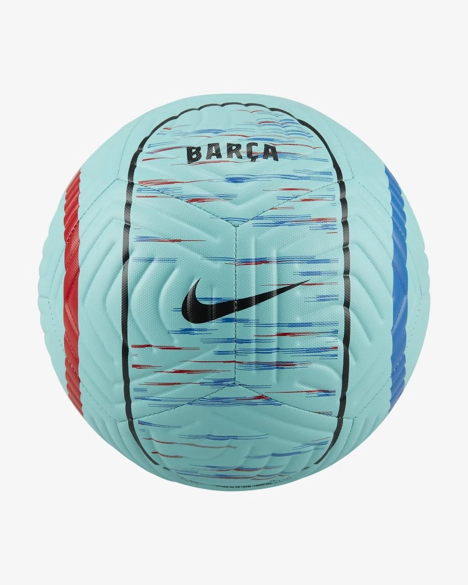 Bola Nike Campo Barcelona Academy - unissex - azul celeste e preto