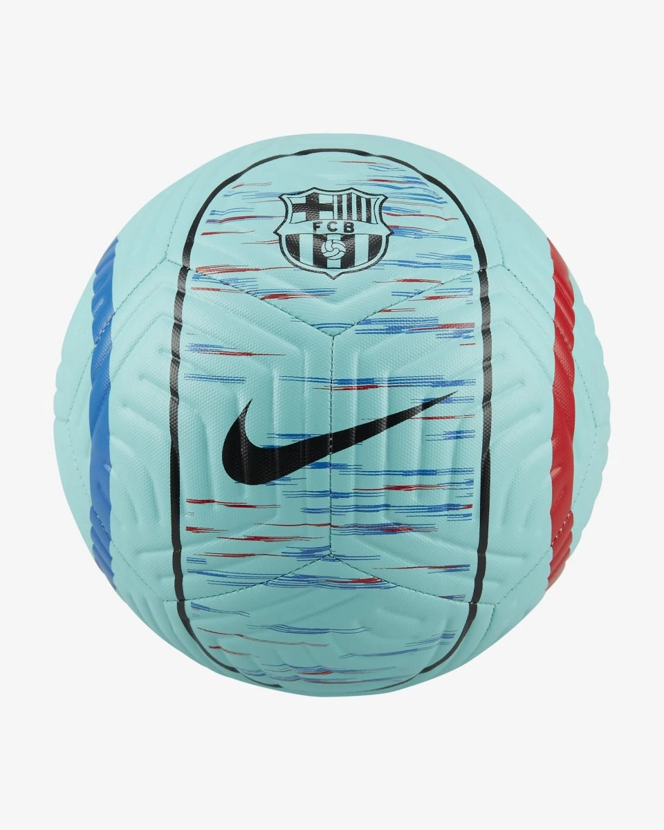 Bola Nike Campo Barcelona Academy - unissex - azul celeste e preto