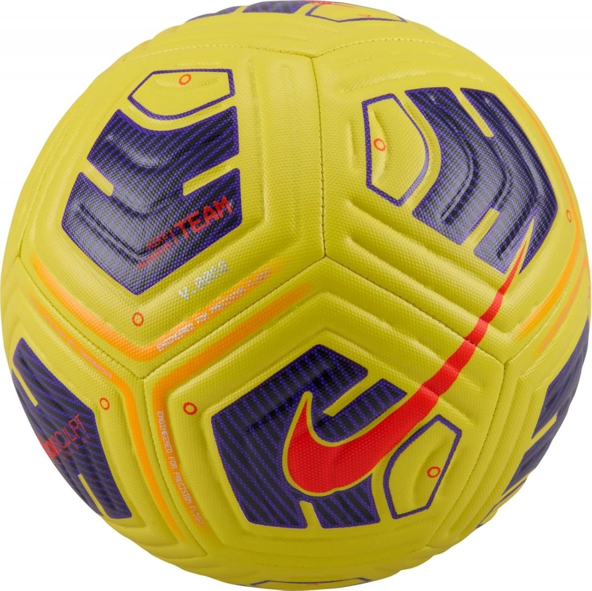 Bola Nike Futebol Campo Academy Team Fa24 - unissex - amarelo e roxo