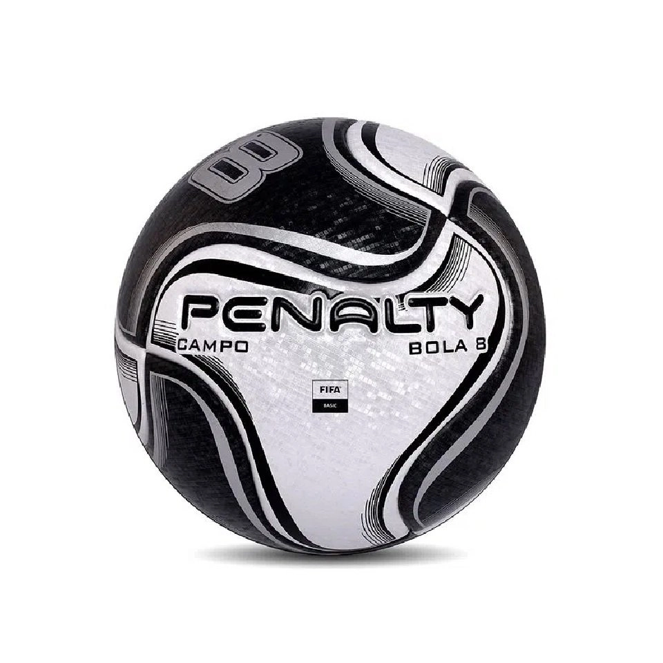 Bola Penalty 8 Campo X - unissex - branco e preto