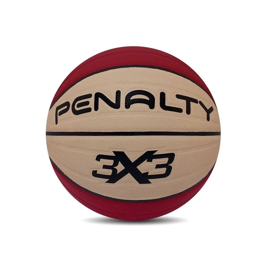 Bola Penalty Basquete pro IV 3x3 - unissex - vermelho e bege