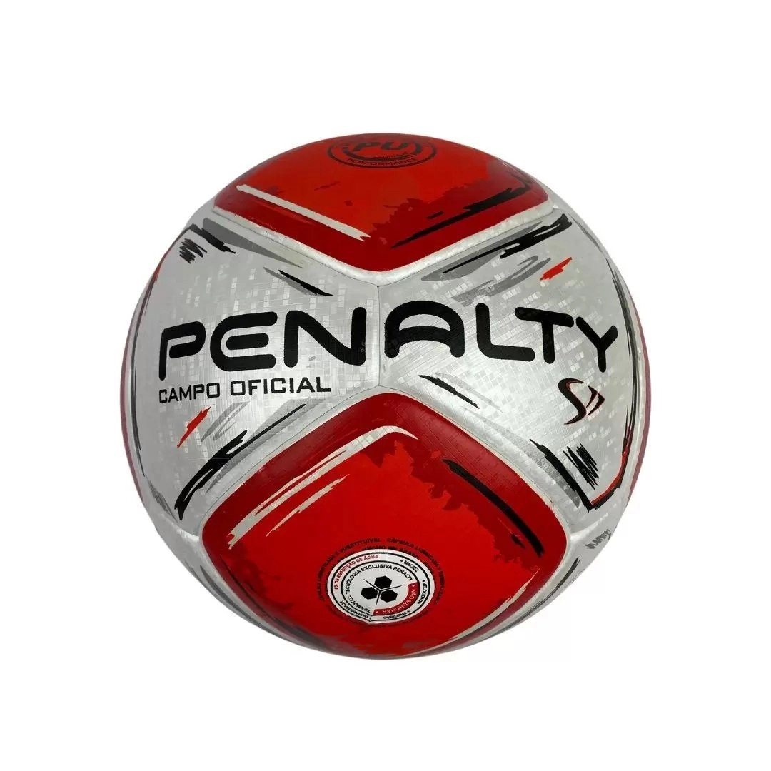 Bola Penalty Futebol Campo S11 R1 Xxiv - unissex - branco e vermelho