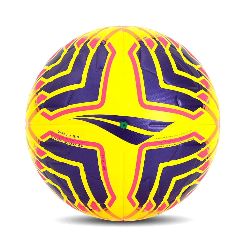 Bola Penalty Futsal Matis XXIV - unissex - amarelo e roxo