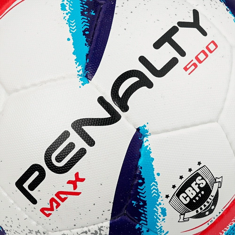 Bola Penalty Futsal Max 500 Term Xxiv - unissex - branco e azul
