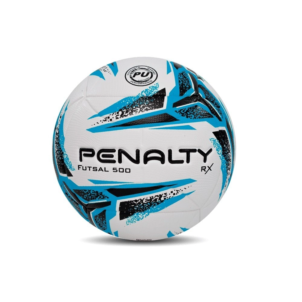 Bola Penalty Futsal Rx 500 - unissex - branco e preto