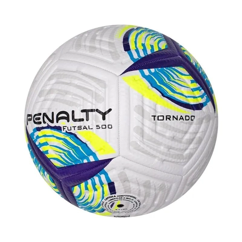 Bola Penalty Futsal Tornado Xxii - unissex - branco e azul