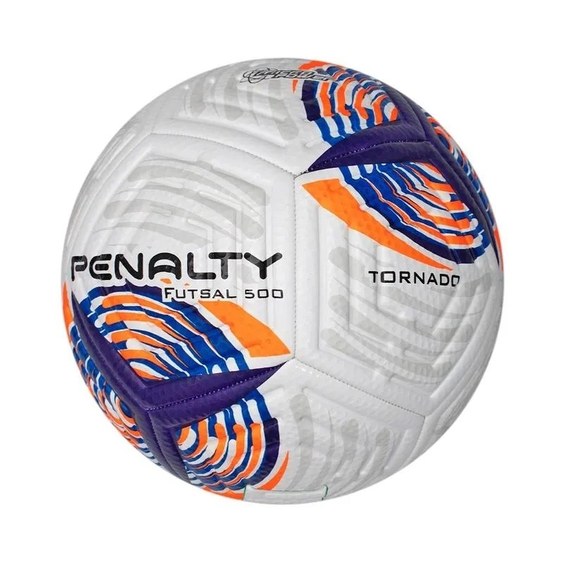 Bola Penalty Futsal Tornado Xxii - unissex - branco e laranja