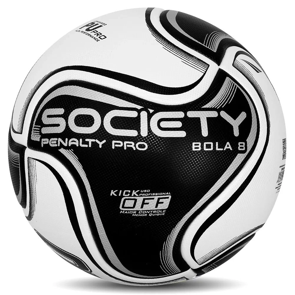 Bola Penalty Society Pro Xxiv - unissex - preto e branco