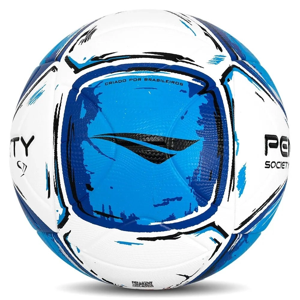 Bola Penalty Society S11 R2 Xxiv - unissex - branco e azul