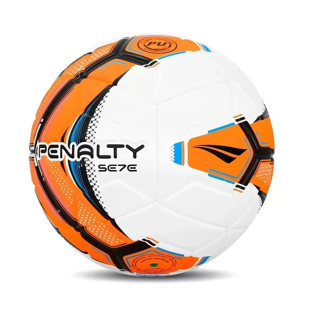 Bola Penalty Society Se7e Ultra Fusion Xxiv - unissex - branco e laranja