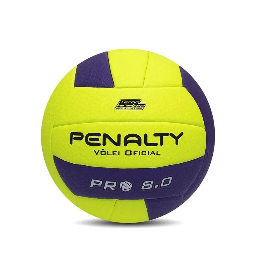 Bola Penalty Volei 8.0 Pro Ix - unissex - amarelo e roxo