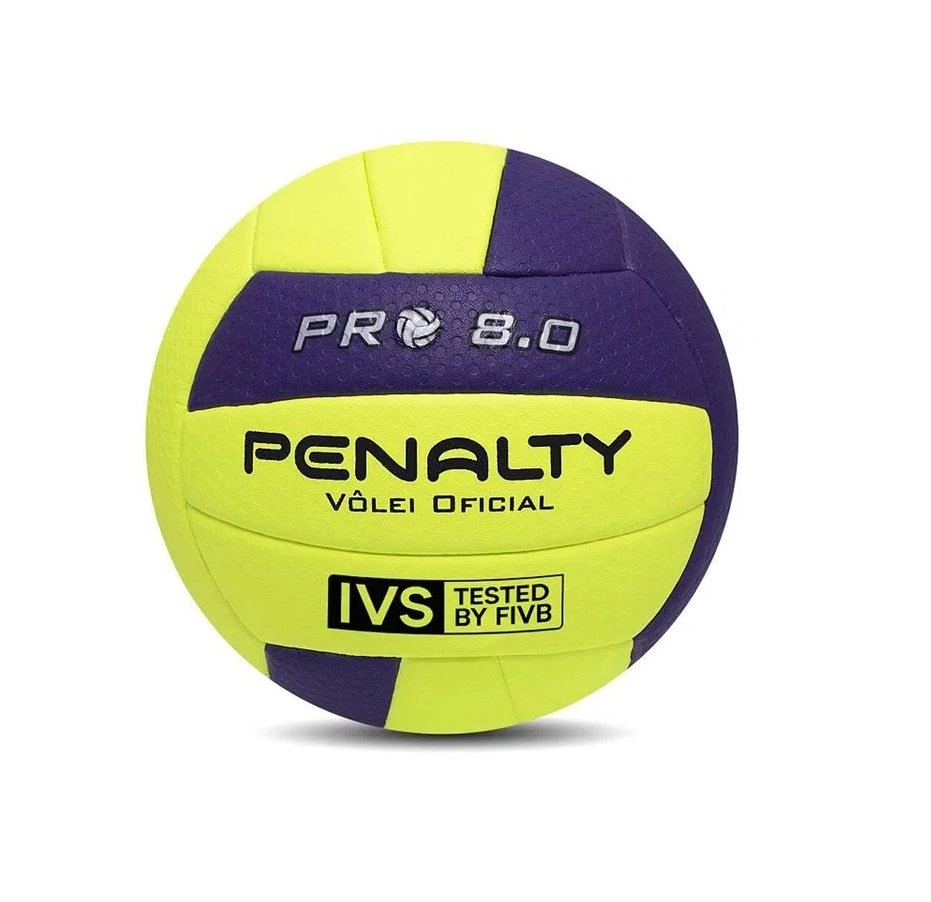 Bola Penalty Volei 8.0 Pro Ix - unissex - amarelo e roxo