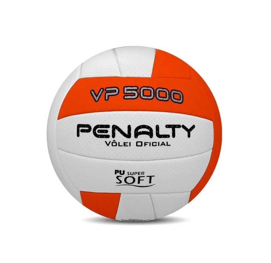 Bola Penalty Volei Vp 5000 X - unissex - branco e laranja 