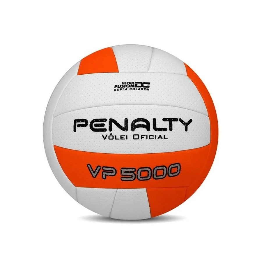 Bola Penalty Volei Vp 5000 X - unissex - branco e laranja 