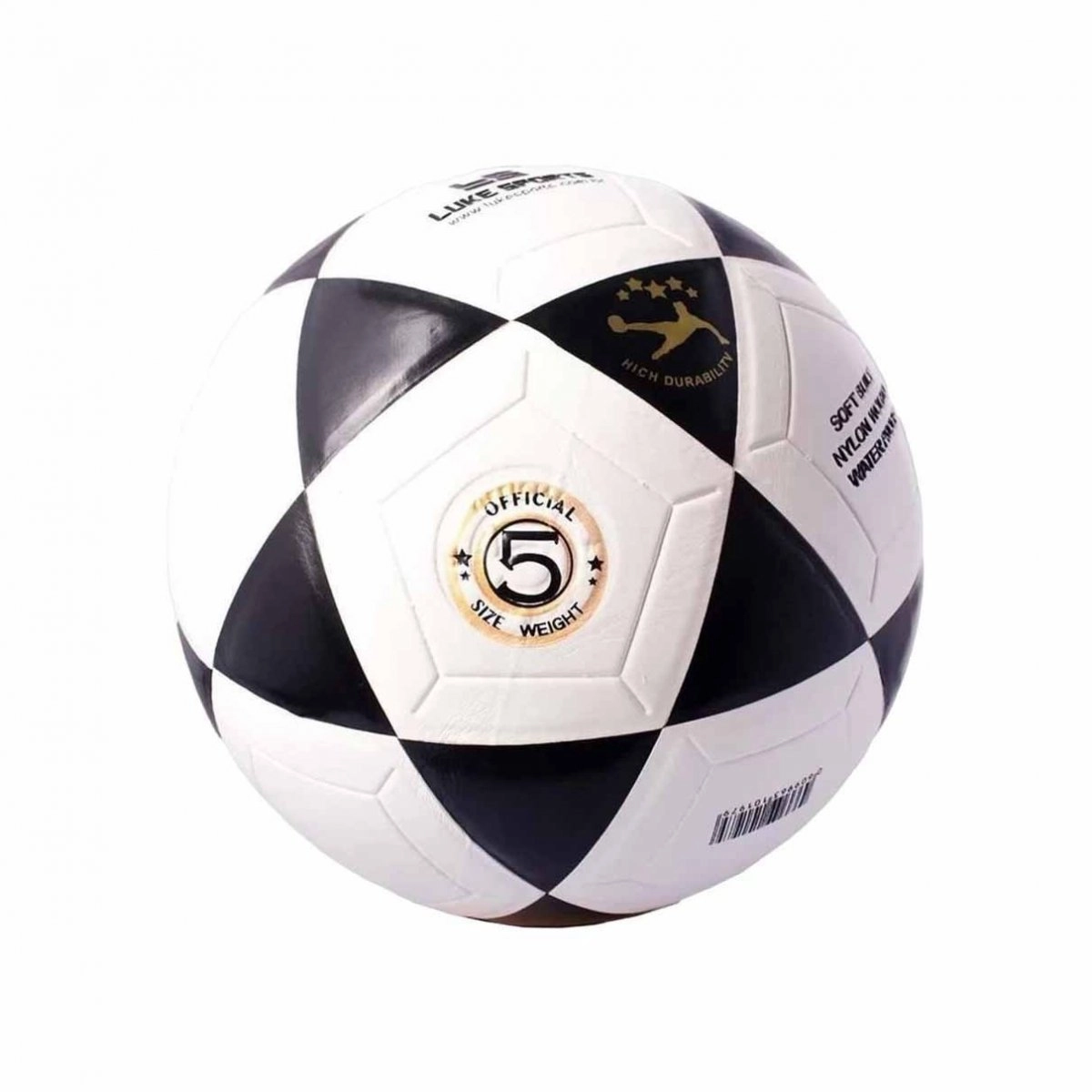 Bola Poker Futvolley Vulcanizada - unissex - branco e preto