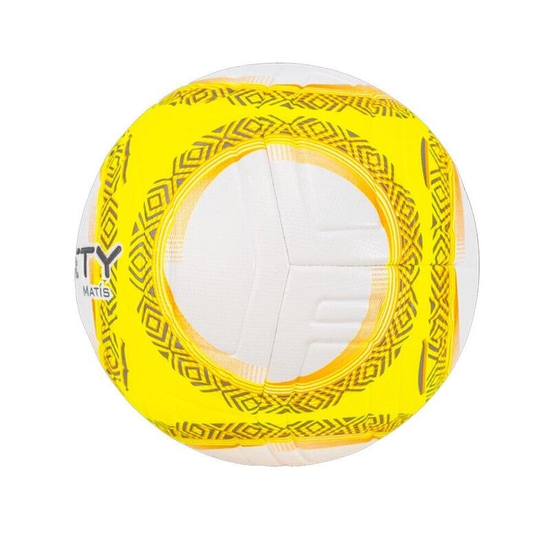 Bola Society Penalty Matis XXIII - unissex - branco e amarelo