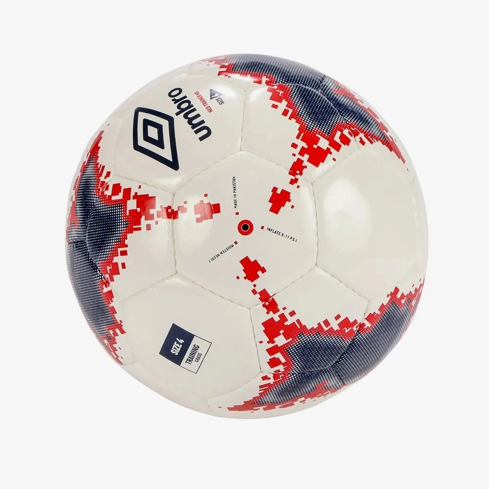 Bola Umbro Futebol Campo Neo Trainer Hs - unissex - branco e vermelho