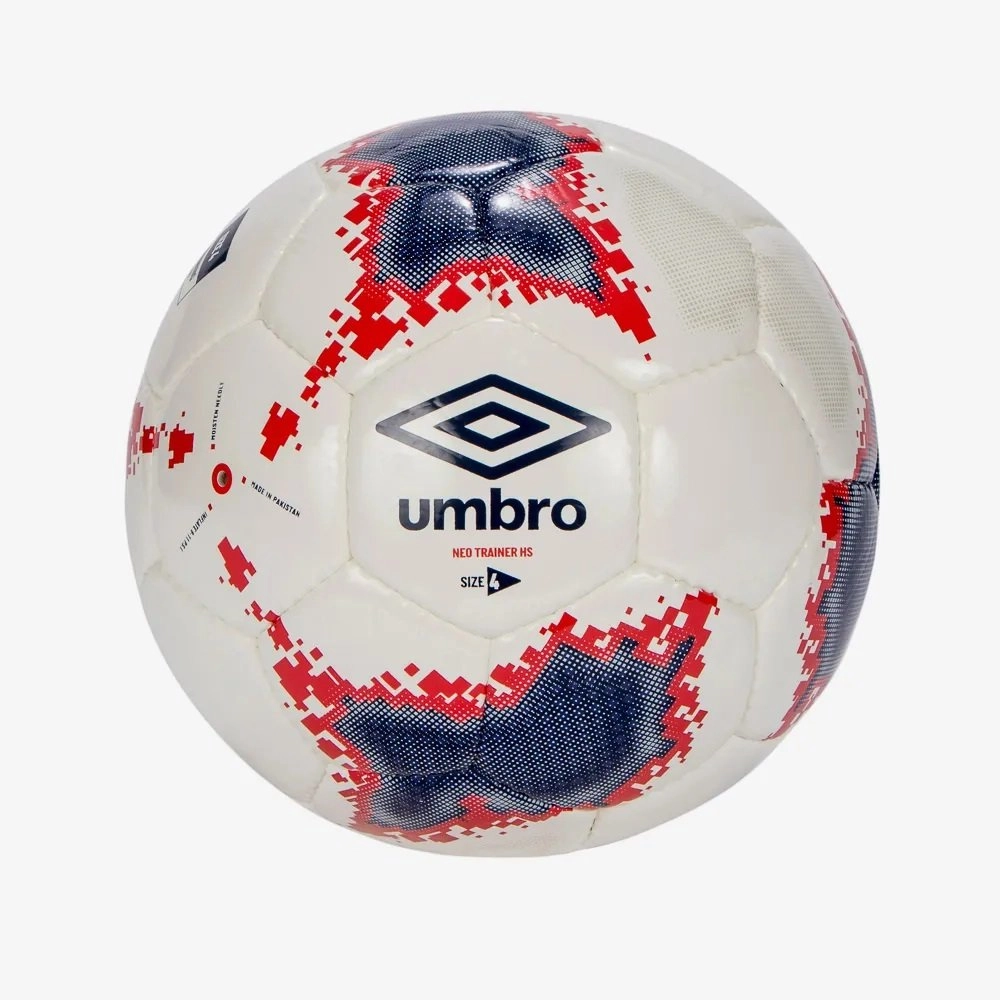 Bola Umbro Futebol Campo Neo Trainer Hs - unissex - branco e vermelho