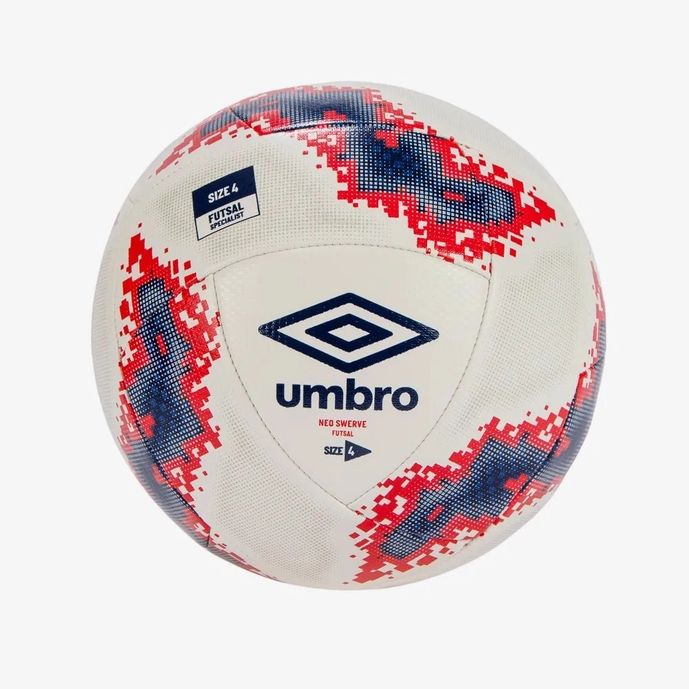 Bola Umbro Futsal Neo Swerve - unissex - branco e vermelho