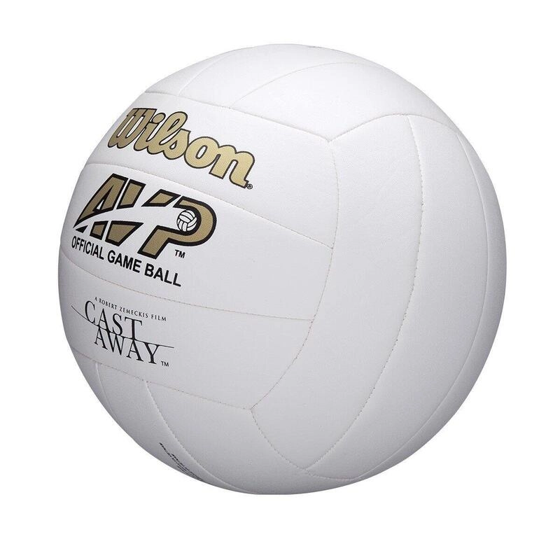 Bola volei Wilson Castaway Delf - unissex - branco e vermelho