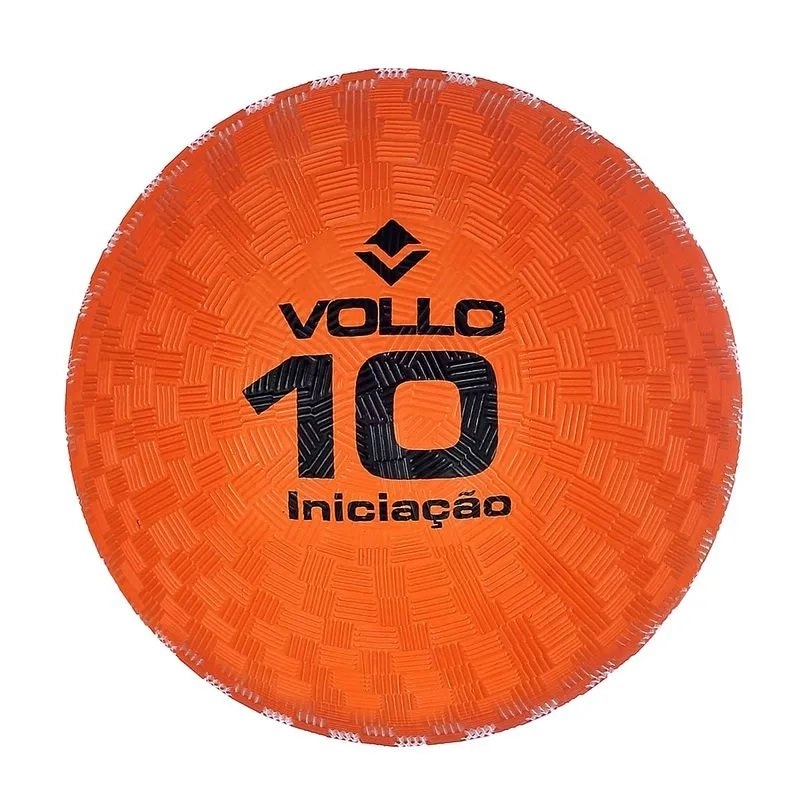 Bola Vollo de Iniciacao t10 - unissex - laranja e preto