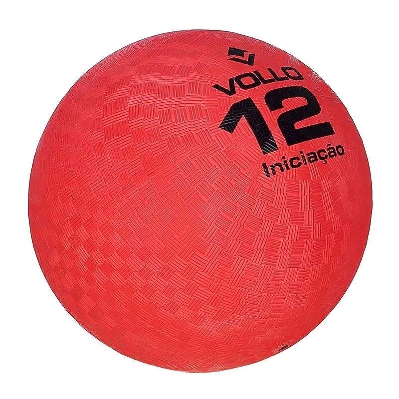 Bola Vollo Iniciacao t12 - unissex - vermelho e preto